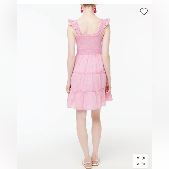 ✨NWT J. Crew Striped Smocked Tiered Mini Dress✨ - Picture 3 of 5